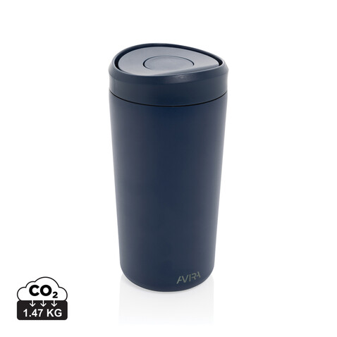 Avira Alix Klickbecher aus RCS rec. Stahl 400ml navy blau bedrucken, Art.-Nr. P438.1025 Avira Alix Klickbecher aus RCS rec. Stahl 400ml navy blau bedrucken, Art.-Nr. P438.1025