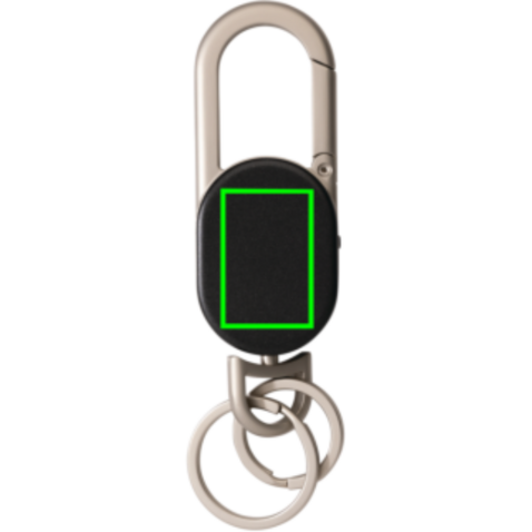 Schlüsselanhänger Keyfinder mit weltweiter Ortung und USB-C schwarz, grau bedrucken, Art.-Nr. P301.6301 Schlüsselanhänger Keyfinder mit weltweiter Ortung und USB-C schwarz, grau bedrucken, Art.-Nr. P301.6301