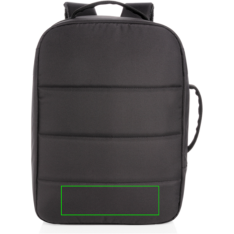 Impact AWARE™ RPET Anti-Diebstahl 15,6" Laptop-Rucksack schwarz bedrucken, Art.-Nr. P762.001 Impact AWARE™ RPET Anti-Diebstahl 15,6" Laptop-Rucksack schwarz bedrucken, Art.-Nr. P762.001