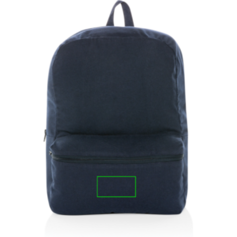 Impact Aware™ 285g/m² rCanvas-Rucksack, ungefärbt navy blau bedrucken, Art.-Nr. P762.985 Impact Aware™ 285g/m² rCanvas-Rucksack, ungefärbt navy blau bedrucken, Art.-Nr. P762.985