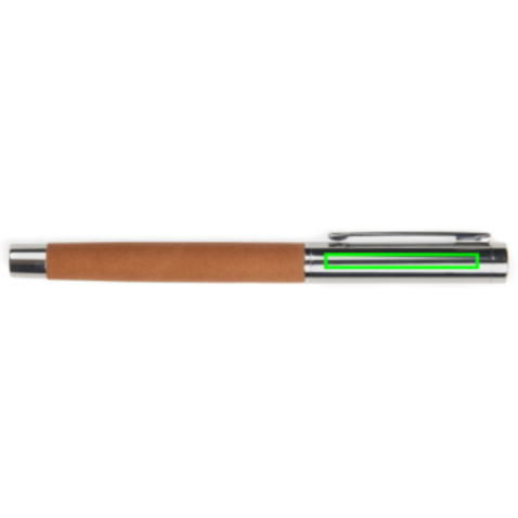 VINGA Bosler Stift aus RCS recyceltem Stainless-Steel braun bedrucken, Art.-Nr. V1690102