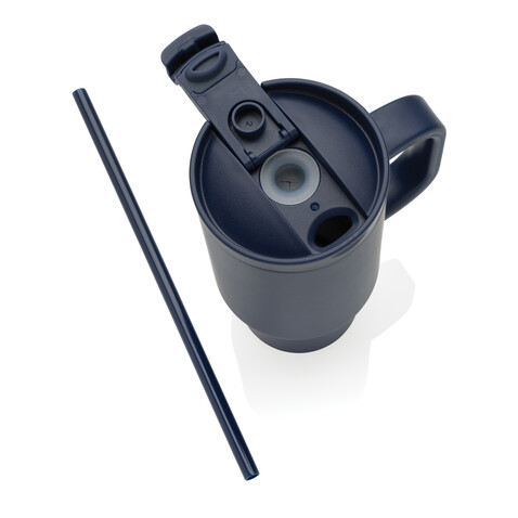 Cruiser kompakter, auslaufsicherer RCS rec. Becher 480ml navy blau bedrucken, Art.-Nr. P437.1525 Cruiser kompakter, auslaufsicherer RCS rec. Becher 480ml navy blau bedrucken, Art.-Nr. P437.1525