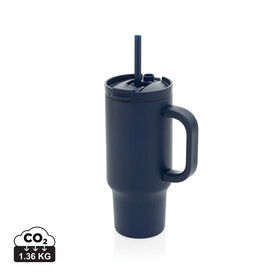 Cruiser kompakter, auslaufsicherer RCS rec. Becher 480ml navy blau bedrucken, Art.-Nr. P437.1525