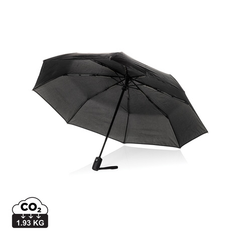 Swiss Peak Vito Aware™ RPET 21" Schirm mit auto open/close schwarz bedrucken, Art.-Nr. P850.7301