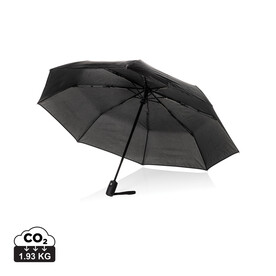 Swiss Peak Vito Aware™ RPET 21&amp;quot; Schirm mit auto open/close schwarz bedrucken, Art.-Nr. P850.7301