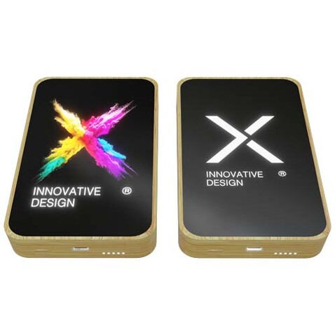 SCX.design P26 15W 5000 mAh MagSafe Powerbank aus Holz, holz bedrucken, Art.-Nr. 1PX20271