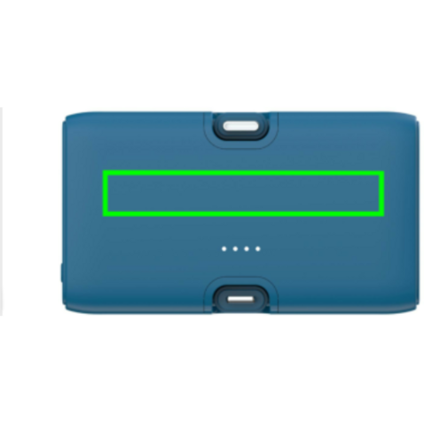 Urban Vitamin Los Angeles 20W Powerbank aus RCS rec. Plastik blau bedrucken, Art.-Nr. P322.8505