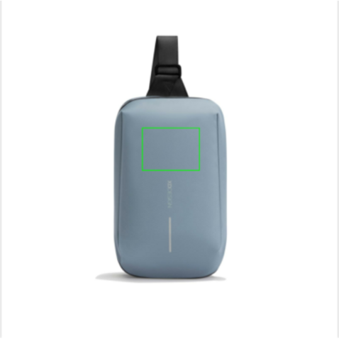 Urban wasserabweisender Sling-Bag blau, grau bedrucken, Art.-Nr. P706.2715 Urban wasserabweisender Sling-Bag blau, grau bedrucken, Art.-Nr. P706.2715