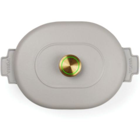 VINGA Monte Heritage Kokotte 4 L grau bedrucken, Art.-Nr. V2615002