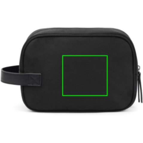 VINGA Marlow Kosmetiktasche aus RCS recyceltem Polyester schwarz bedrucken, Art.-Nr. V7030001 VINGA Marlow Kosmetiktasche aus RCS recyceltem Polyester schwarz bedrucken, Art.-Nr. V7030001