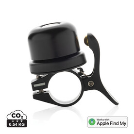 Pedalfinder Fahrradklingel mit weltweiter Ortung schwarz bedrucken, Art.-Nr. P301.6101