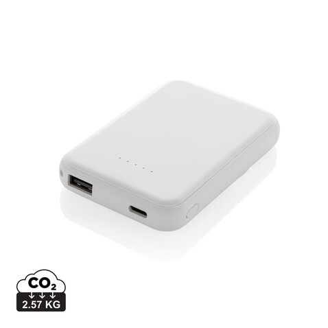 Stellar 5.000mAh 5W magnetische Powerbank aus RCS rec. ABS weiß bedrucken, Art.-Nr. P322.5903 Stellar 5.000mAh 5W magnetische Powerbank aus RCS rec. ABS weiß bedrucken, Art.-Nr. P322.5903