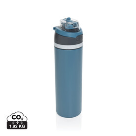 Omni Sip verschließbare Flasche aus RCS-reSteel, 720ml blau bedrucken, Art.-Nr. P437.0805
