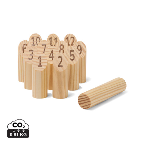 VINGA Muge Mini Zahlen-Spiel braun bedrucken, Art.-Nr. V4532209