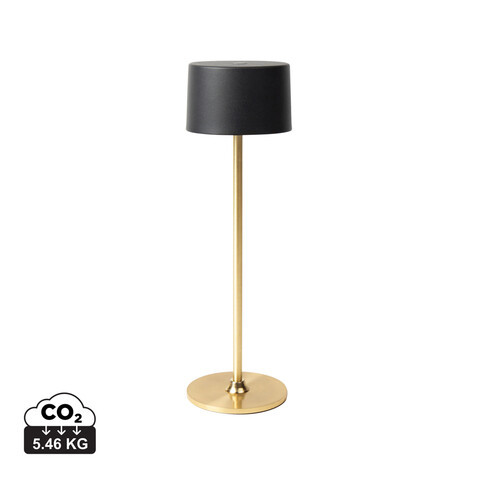 VINGA Nauro Tischleuchte aus RCS recyceltem ABS gold bedrucken, Art.-Nr. V5130101