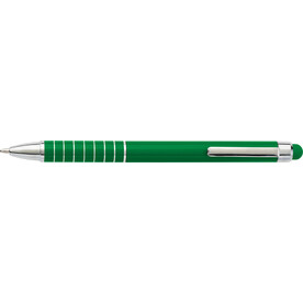 Kugelschreiber Oliver | Aluminium | Stylus – Grün bedrucken, Art.-Nr. 004999999_0647