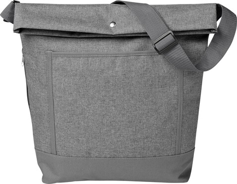 Tragetasche Hekla | Polycanvas 600D | Grau – Grau bedrucken, Art.-Nr. 003999999_0934