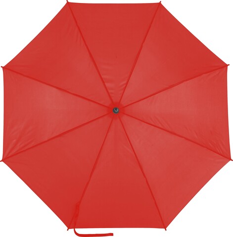 Regenschirm Suzette | Polyester 190T | Automatisch | 8 Segmente – Rot bedrucken, Art.-Nr. 008999999_0945
