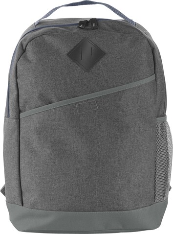 Rucksack Damian | Polycanvas 600D – Grau bedrucken, Art.-Nr. 003999999_0946