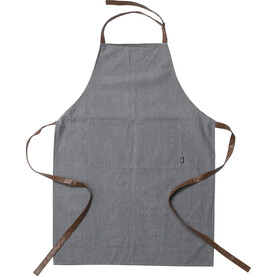 Schürze Baylor | Recycelt und Baumwolle | Verstellbare Träger – Grau bedrucken, Art.-Nr. 003999999_1014864