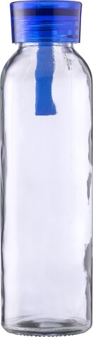 Trinkflasche | Glas | Farbiger Deckel | 500 ml – Hellblau bedrucken, Art.-Nr. 018999999_1014889