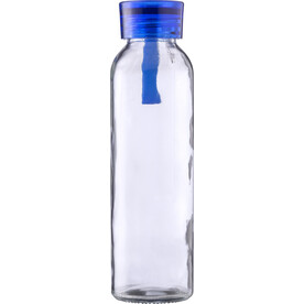 Trinkflasche | Glas | Farbiger Deckel | 500 ml – Hellblau bedrucken, Art.-Nr. 018999999_1014889
