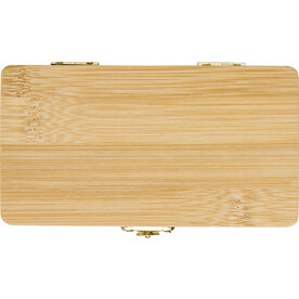 Werkzeugset Willow | Bambuskoffer | 25 St. – Braun bedrucken, Art.-Nr. 011999999_1014898