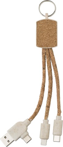 Ladekabel Landry | Schlüsselanhänger | Kork – Braun bedrucken, Art.-Nr. 011999999_1015139 Ladekabel Landry | Schlüsselanhänger | Kork – Braun bedrucken, Art.-Nr. 011999999_1015139
