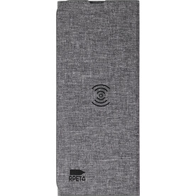 Kabelloser Lader Selene | Mausunterlage – Grau bedrucken, Art.-Nr. 003999999_1015147