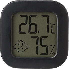 Hygrometer Kinsley | Kunststoff | 4 cm – Schwarz bedrucken, Art.-Nr. 001999999_1015148