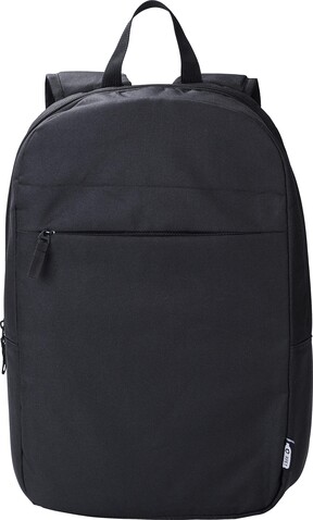 Rucksack Phineas | Recycelt | Laptop 15" | 6 l – Schwarz bedrucken, Art.-Nr. 001999999_1015162