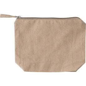 Kosmetiktasche Cressida | Recycelte Baumwolle 180 g/m² – Khaki bedrucken, Art.-Nr. 013999999_1039472