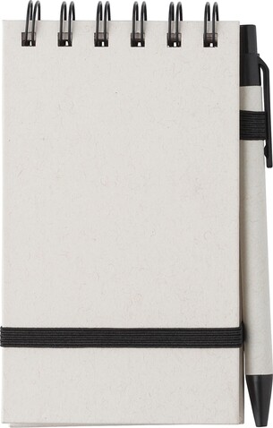 Notizbuch Martha | Recycelt | A6 – Schwarz/weiß bedrucken, Art.-Nr. 040999999_1042892