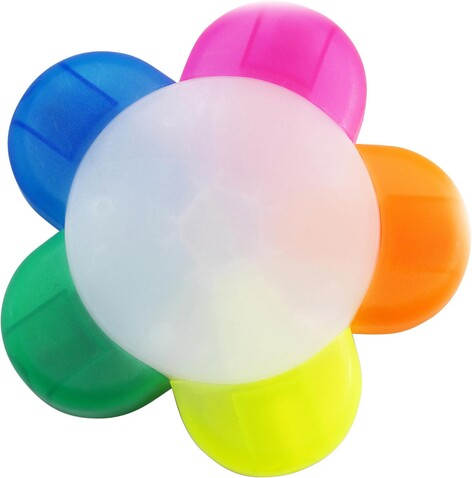 Textmarkerset Brodie | Kunststoff | 5 Farben – custom/multicolor bedrucken, Art.-Nr. 009999999_1071