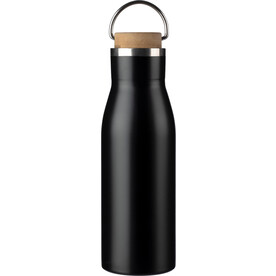 Trinkflasche Aline | Recycelt | 500 ml – Schwarz bedrucken, Art.-Nr. 001999999_1096834