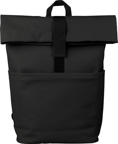 Rucksack Senta | Roll-top | Laptop 15" | 6 l – Schwarz bedrucken, Art.-Nr. 001999999_1096883 Rucksack Senta | Roll-top | Laptop 15" | 6 l – Schwarz bedrucken, Art.-Nr. 001999999_1096883