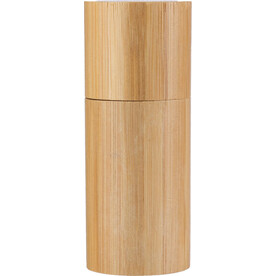 Gewürzmühle Verena | Bambus | 12,5 cm | Keramik-Mahlwerk – Braun bedrucken, Art.-Nr. 011999999_1097191
