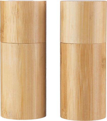 Salz- und Pfeffermühlen-Set Christine | Bambus | 2 St. – Braun bedrucken, Art.-Nr. 011999999_1097192 Salz- und Pfeffermühlen-Set Christine | Bambus | 2 St. – Braun bedrucken, Art.-Nr. 011999999_1097192