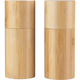 Salz- und Pfeffermühlen-Set Christine | Bambus | 2 St. – Braun bedrucken, Art.-Nr. 011999999_1097192