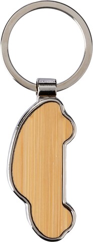 Schlüsselanhänger Angelika | Bambus | Autoform – Braun bedrucken, Art.-Nr. 011999999_1097197