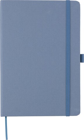 Notizbuch Gertrud | Recyceltes Bioabfallpapier | A5 | Liniert – Blau bedrucken, Art.-Nr. 005999999_1103693 Notizbuch Gertrud | Recyceltes Bioabfallpapier | A5 | Liniert – Blau bedrucken, Art.-Nr. 005999999_1103693