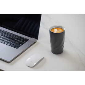 BrandCharger Reisebecher Vortex Calix Ceramica | 400 ml – stahlgrau bedrucken, Art.-Nr. 411999999_1163673