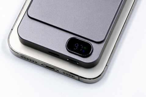 BrandCharger Powerbank Powerwave 5000 | 5.000 mAh – stahlgrau bedrucken, Art.-Nr. 411999999_1163683