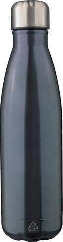 Doppelwandige Flasche Lombok | 500 ml – stahlgrau bedrucken, Art.-Nr. 411999999_1171300