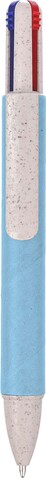 Kugelschreiber Deborah | Recyclingkarton und Weizenstroh | 4 Farben – Hellblau bedrucken, Art.-Nr. 018999119_1171446