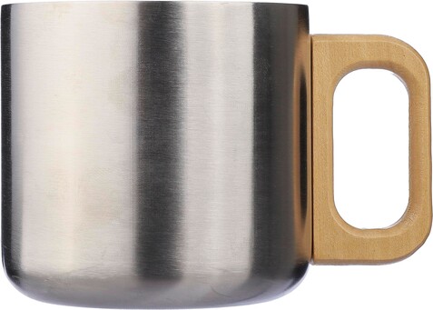 Becher Dwight | Recycelter Edelstahl | Holzgriff | 400 ml – Silber bedrucken, Art.-Nr. 032999999_1172207 Becher Dwight | Recycelter Edelstahl | Holzgriff | 400 ml – Silber bedrucken, Art.-Nr. 032999999_1172207