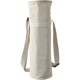 Flaschenkühltasche Eugene | Baumwolle | 1,5 l – Khaki bedrucken, Art.-Nr. 013999999_1172251