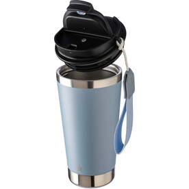 Doppelwandiger Thermobecher Kayla | 500 ml – pastellblau bedrucken, Art.-Nr. 363999999_1172551