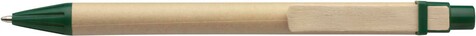 Kugelschreiber Kartoni | Papierhülse | Holzclip – Grün bedrucken, Art.-Nr. 004999999_2019