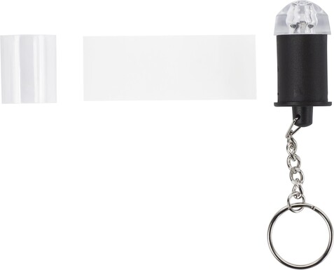 Schlüsselanhänger Carly | Mit Licht – Neutral bedrucken, Art.-Nr. 021999999_2411